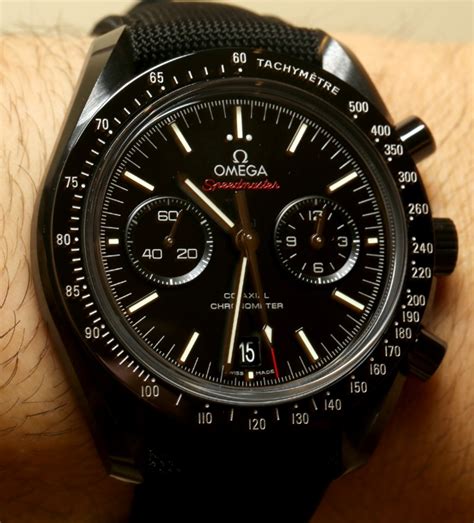 omega speedmaster co axial chronograph dark side of the moon|omega speedmaster watches.